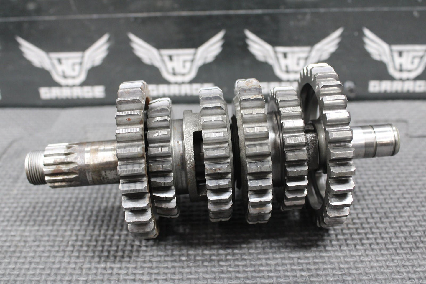 1993 YAMAHA YZ125 OEM 6 SPEED TRANSMISSION TRANNY TRANS GEARBOX SHIFT FORKS GEAR - hggarage