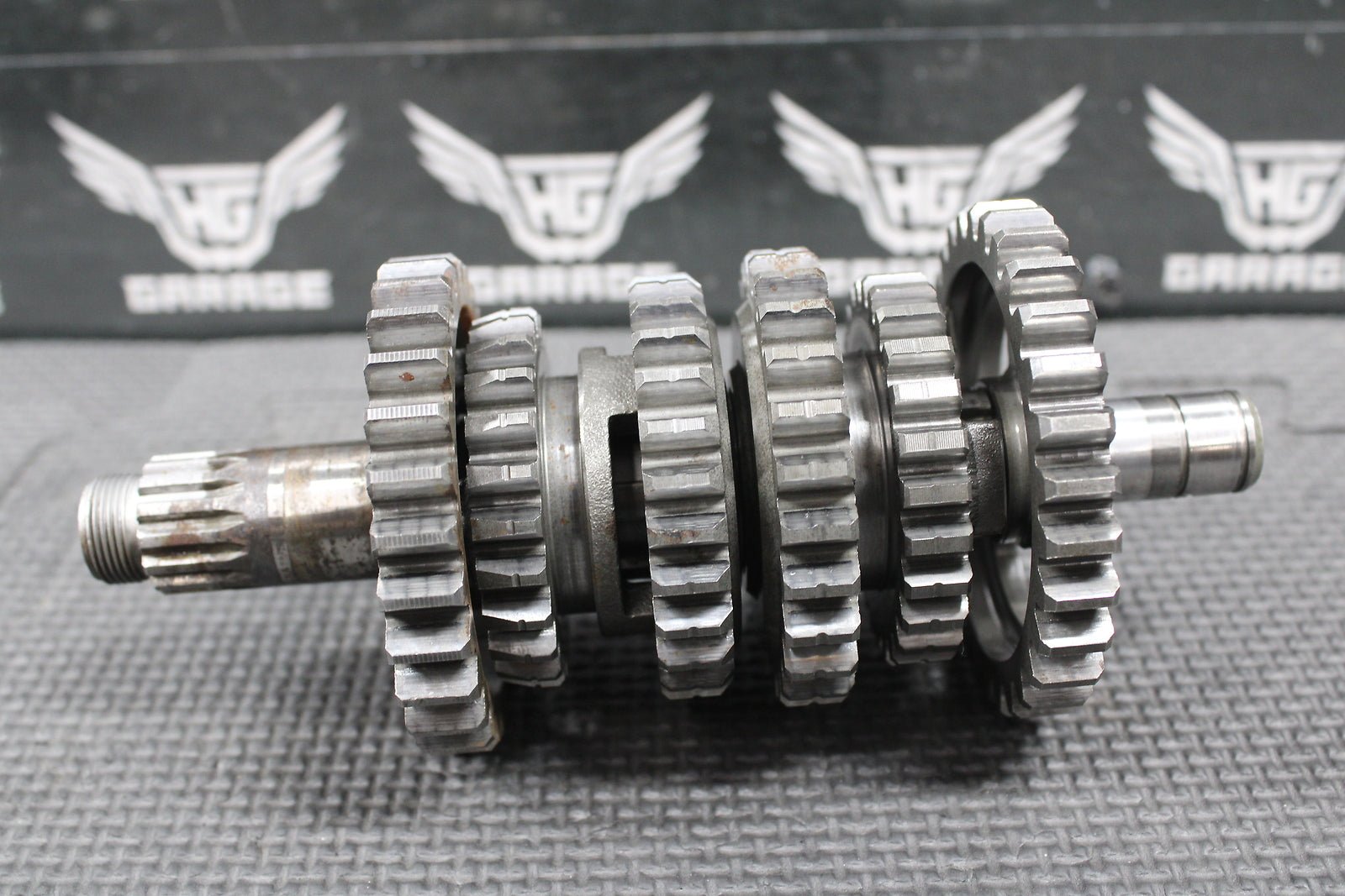 1993 YAMAHA YZ125 OEM 6 SPEED TRANSMISSION TRANNY TRANS GEARBOX SHIFT FORKS GEAR - hggarage
