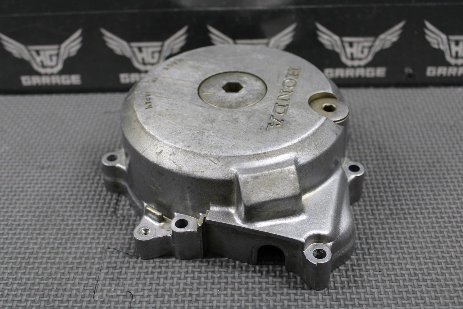 1991 HONDA 90 - 95 XR250R OEM LEFT CASE STATOR GENERATOR MAGNETO COVER 11341 - KZ1 - 6 - hggarage