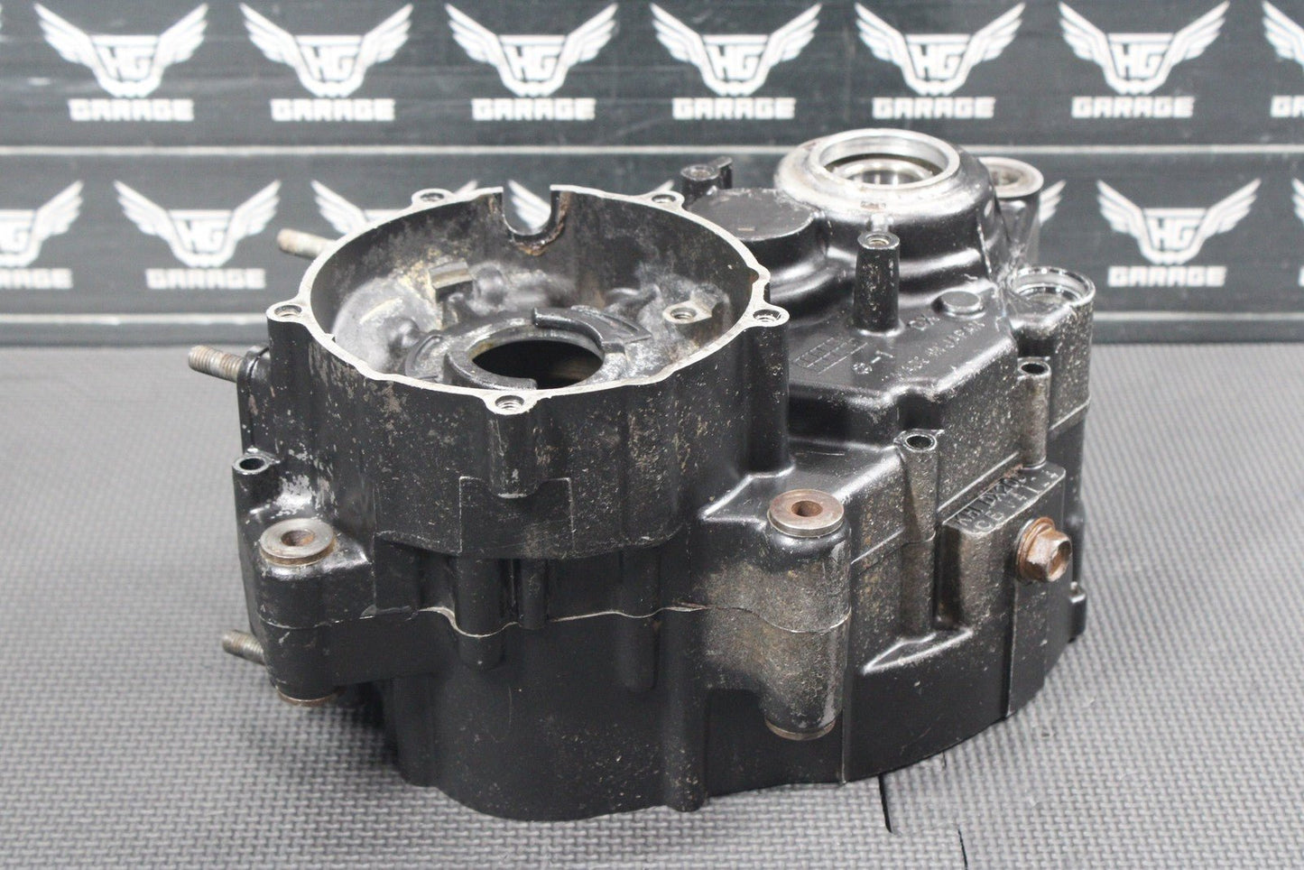 1986 KAWASAKI KDX200 86 - 87 OEM LEFT RIGHT ENGINE MOTOR CRANKCASE CRANK CASES - hggarage
