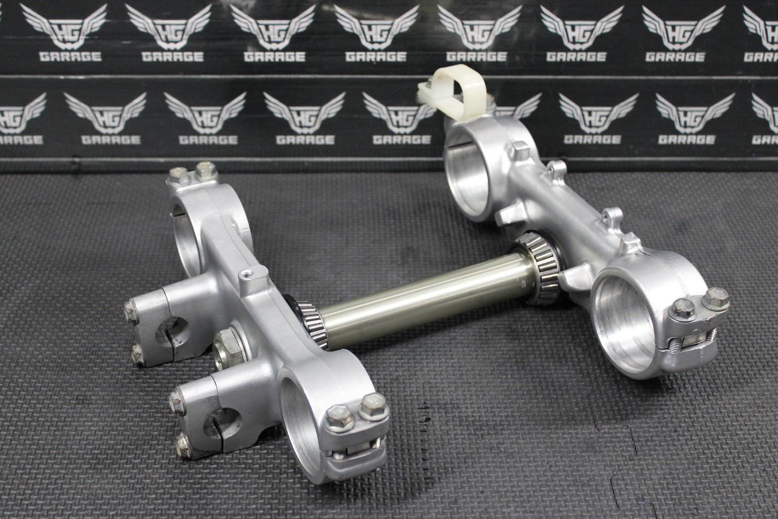 1996 KAWASAKI KX125 OEM FRONT FORKS LOWER UPPER TRIPLE TREE STEM CLAMP SET NICE! - hggarage