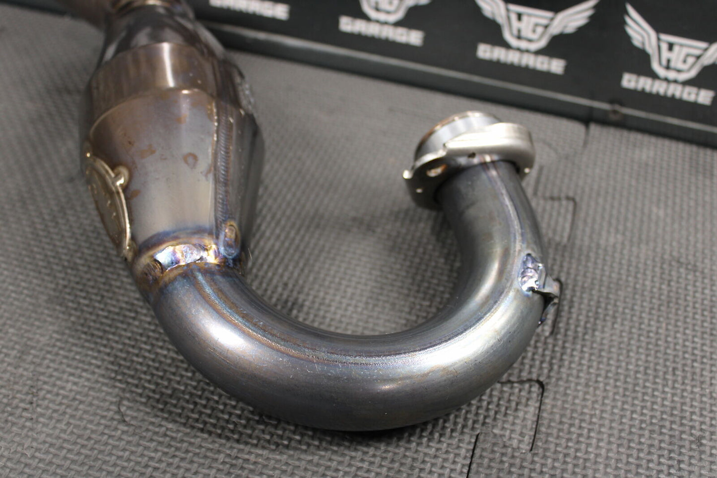 2009 KAWASAKI KX250F FMF MEGABOMB EXHAUST PIPE CHAMBER HEADER NICE! 841381