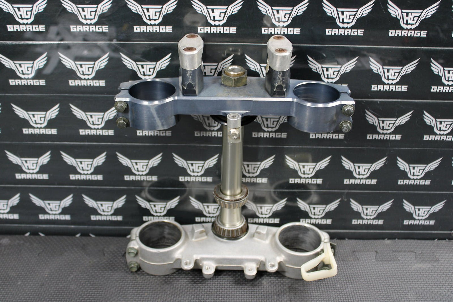 2002 YAMAHA YZ250F OEM LOWER UPPERBILLET APPLIED TRIPLE TREE STEM CLAMP - hggarage