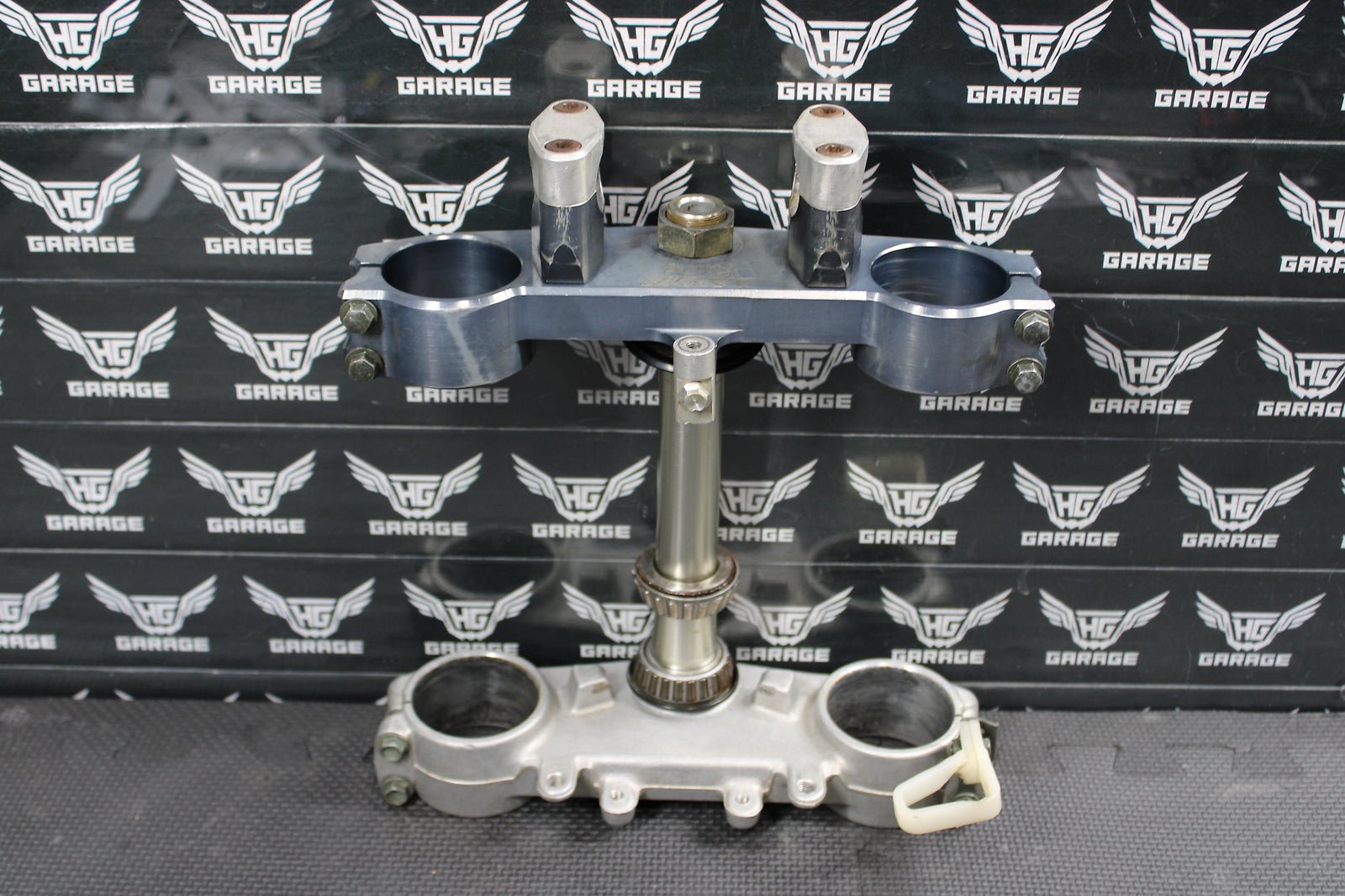 2002 YAMAHA YZ250F OEM LOWER UPPERBILLET APPLIED TRIPLE TREE STEM CLAMP - hggarage