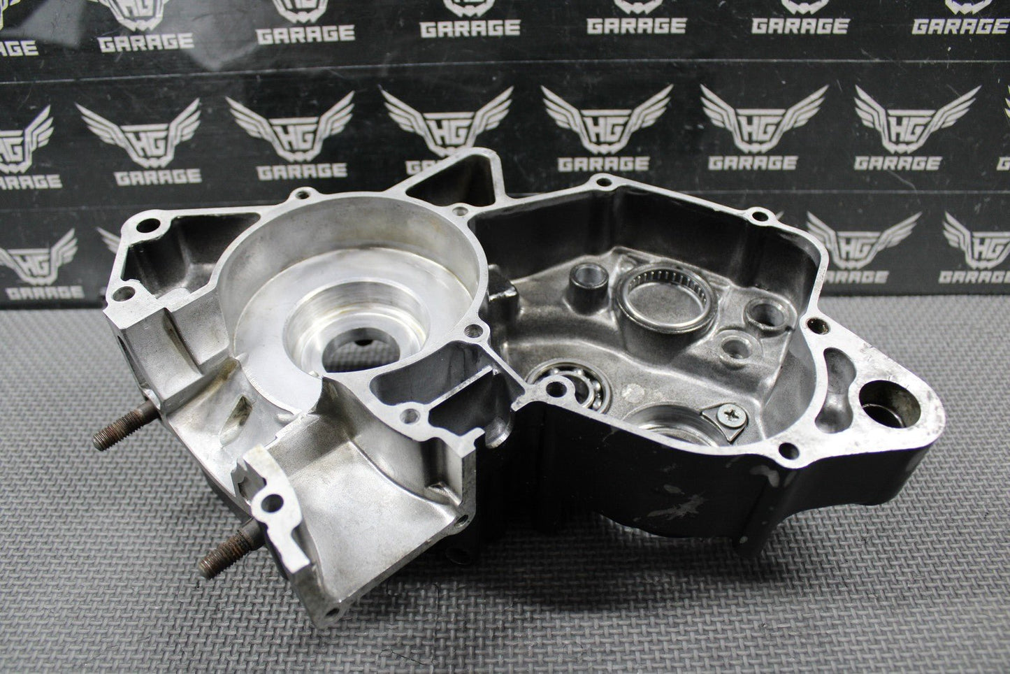 1988 HONDA CR125R OEM LEFT ENGINE MOTOR CRANKCASE CRANK CASE 112A0 - KS6 - 830 GOOD! - hggarage