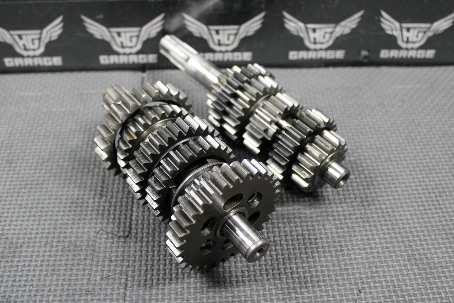 1992 89 - 93 KAWASAKI KX125 OEM TRANSMISSION TRANNY SHAFTS GEARS GEARBOX GOOD! - hggarage