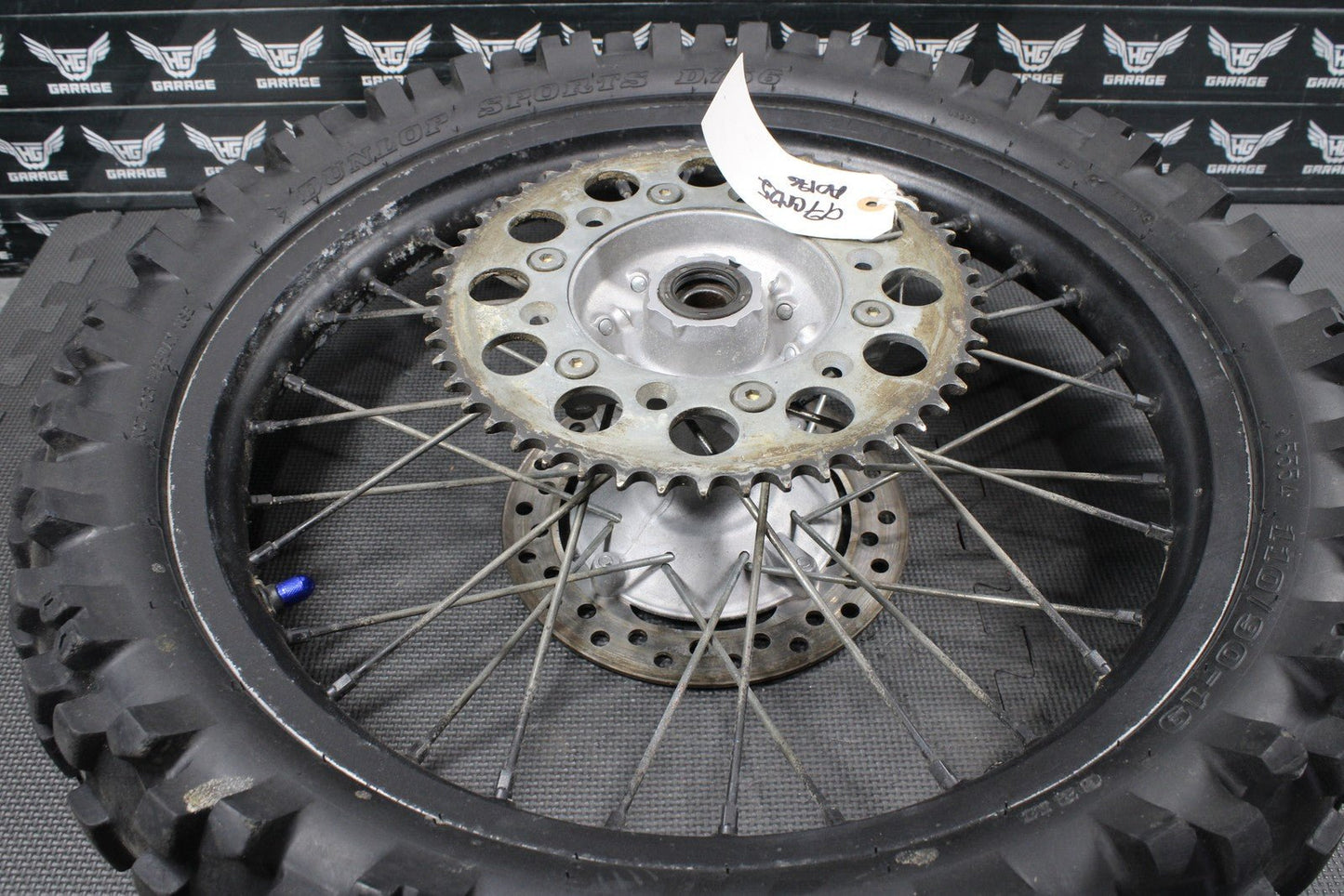 1997 HONDA CR125R OEM 19" x 1.85" REAR BACK WHEEL RIM HUB 42635 - MAC - 680 - hggarage