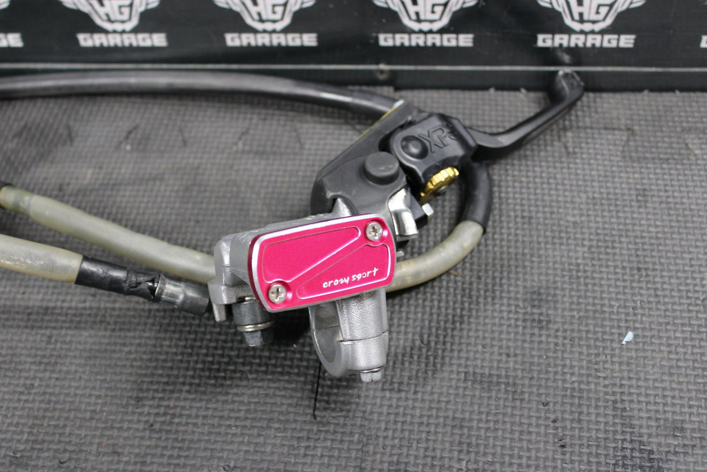2008 HONDA CRF150RB OEM FRONT BRAKE CALIPER MASTER CYLINDER PRO TAPER LEVER - hggarage