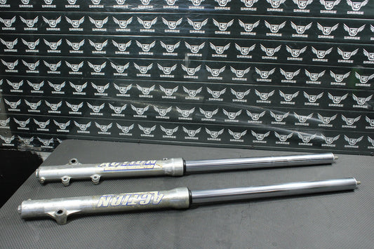 1993 HONDA CR80R OEM SHOWA RIGHT LEFT FRONT SUSPENSION FORKS SHOCKS 51400 - GS2 - 62 - hggarage