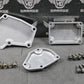 1999 SUZUKI 98 - 99 RM250 OEM POWER VALVE CYLINDER SIDE COVER COVERS & BOLTS - hggarage