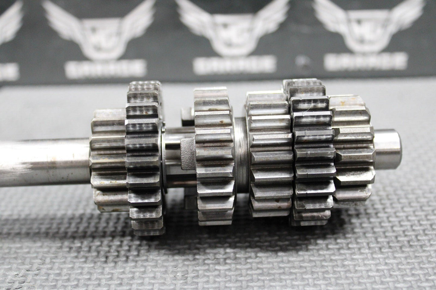 1992 89 - 93 KAWASAKI KX125 OEM TRANSMISSION TRANNY SHAFTS GEARS GEARBOX GOOD! - hggarage