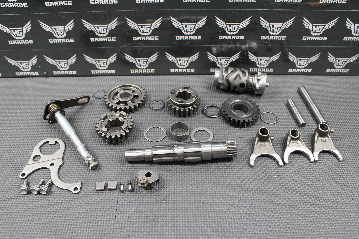 1995 HONDA 93 - 97 CR250R OEM TRANSMISSION TRANNY COUNTERSHAFT GEARS SHIFT PARTS - hggarage