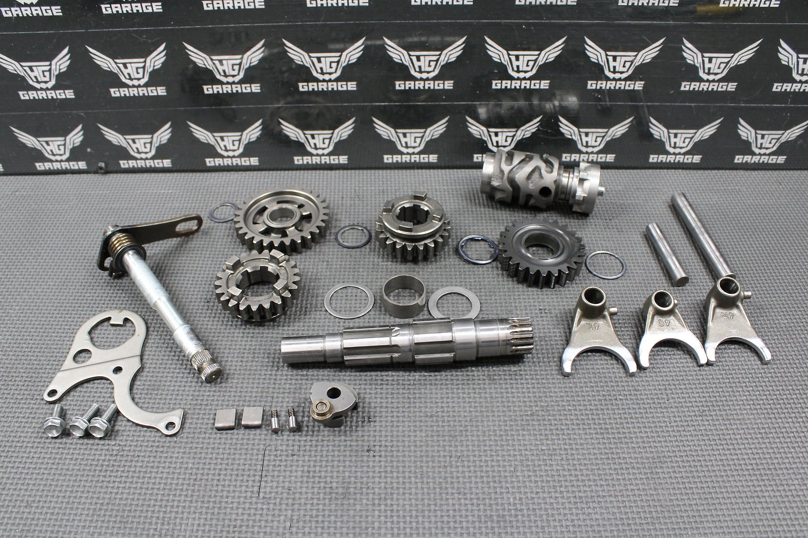 1995 HONDA 93 - 97 CR250R OEM TRANSMISSION TRANNY COUNTERSHAFT GEARS SHIFT PARTS - hggarage