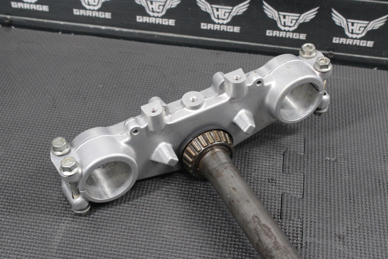 1986 KAWASAKI KDX200 OEM FRONT FORKS LOWER UPPER TRIPLE TREE STEM CLAMP SET - hggarage