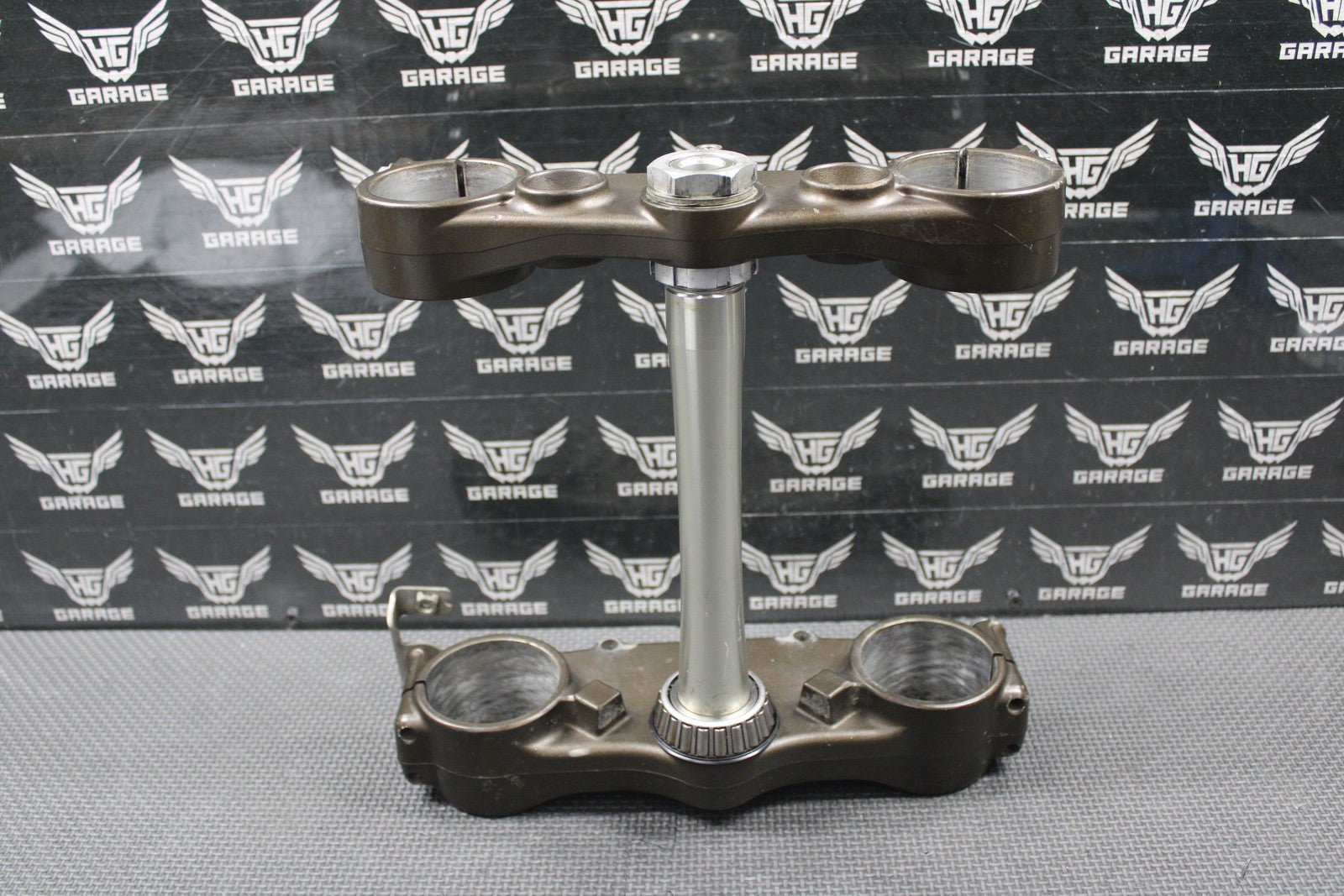 2007 2008 KAWASAKI KX250F OEM FRONT FORKS LOWER UPPER TRIPLE TREE STEM BAR CLAMP - hggarage