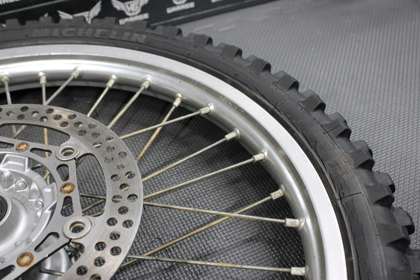 2002 YAMAHA YZ125 YZ250 OEM FRONT WHEEL RIM HUB WHEEL SPOKES 5NY - 25111 - 00 - 00 - hggarage