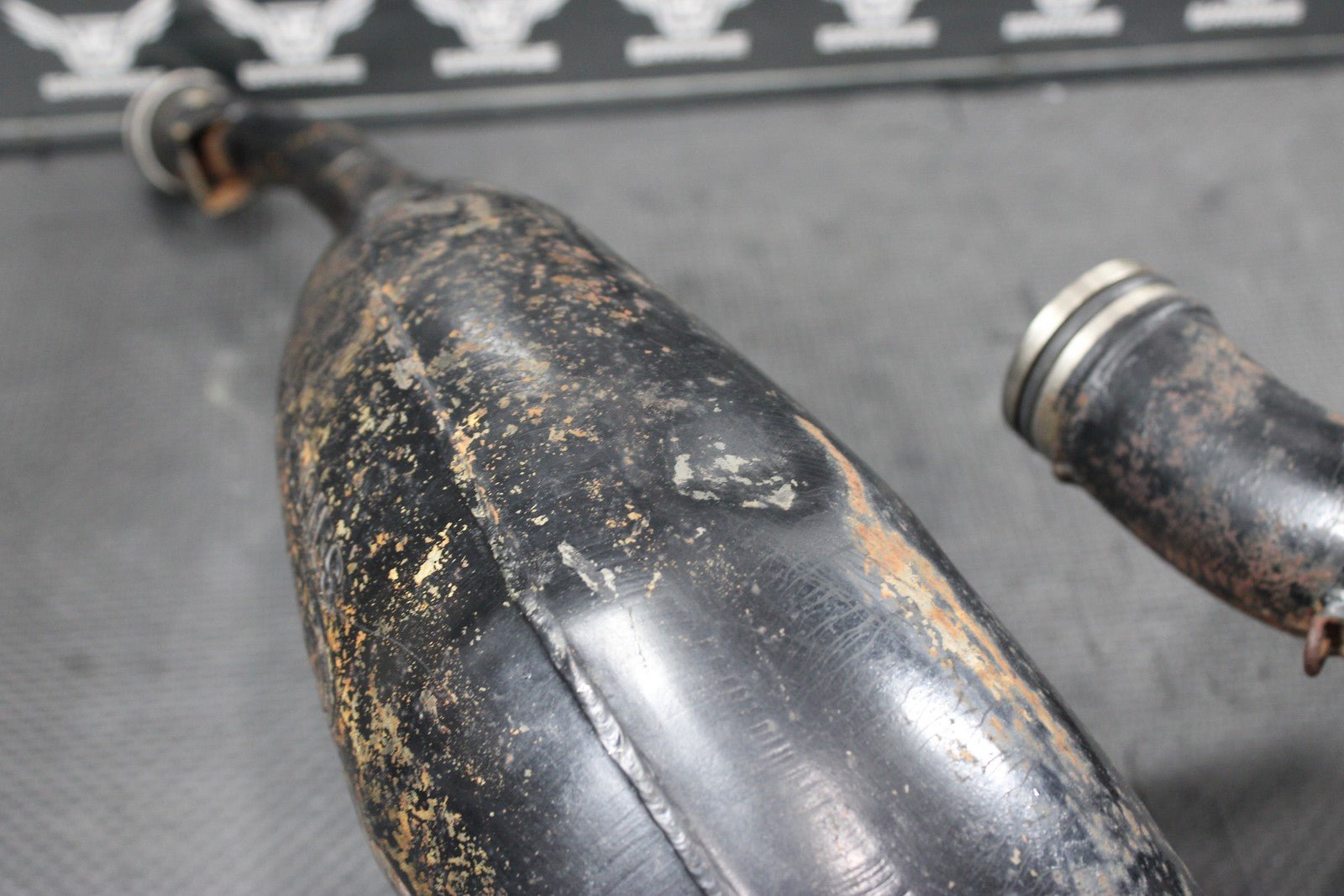 1996 SUZUKI RM250 FMF GOLD SERIES FATTY EXHAUST PIPE CHAMBER HEADER 14310 - 37E00 - hggarage
