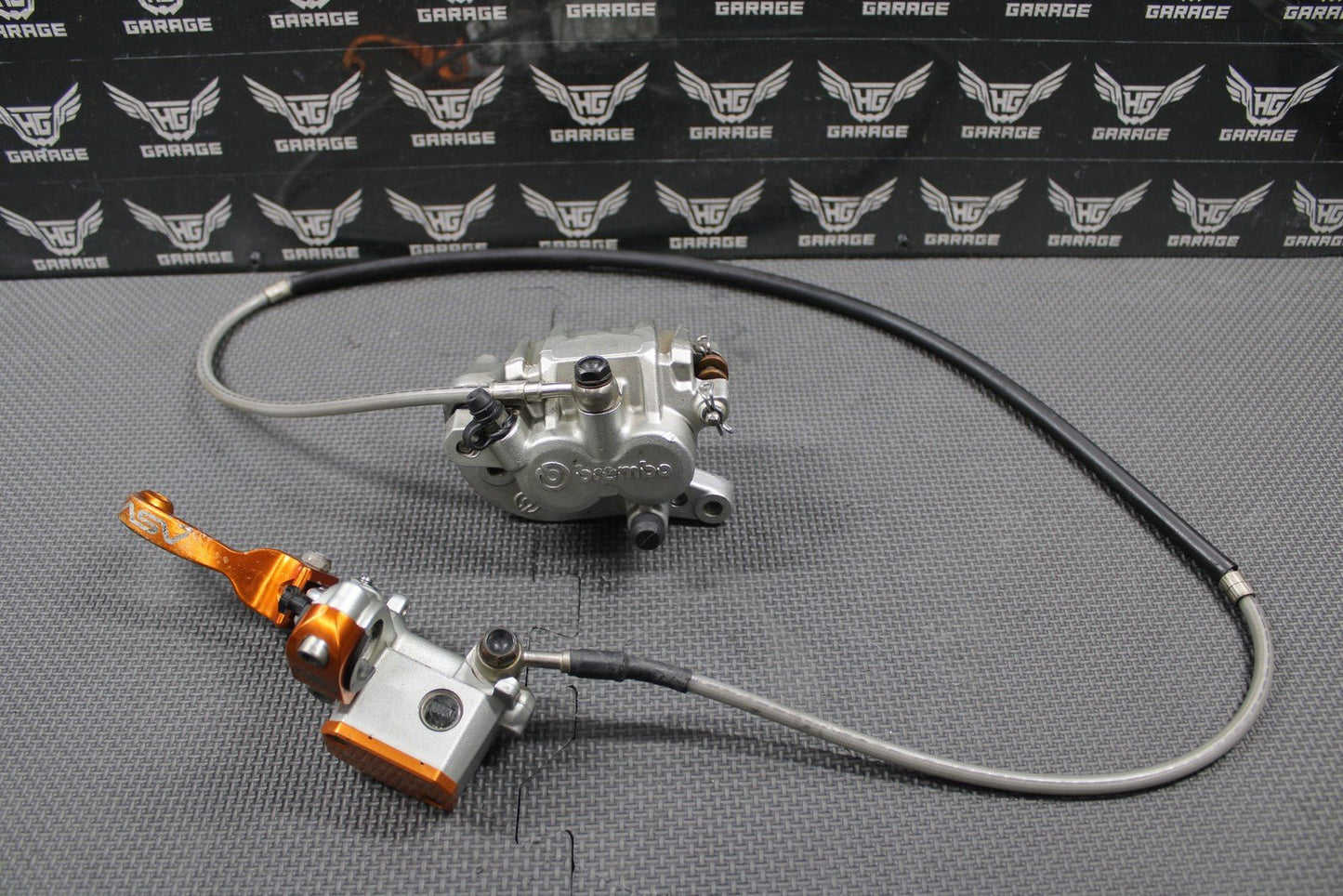2009 2010 KTM 250 450 XCF - W OEM FRONT BRAKE CALIPER MASTER CYLINDER ASV LEVER - hggarage