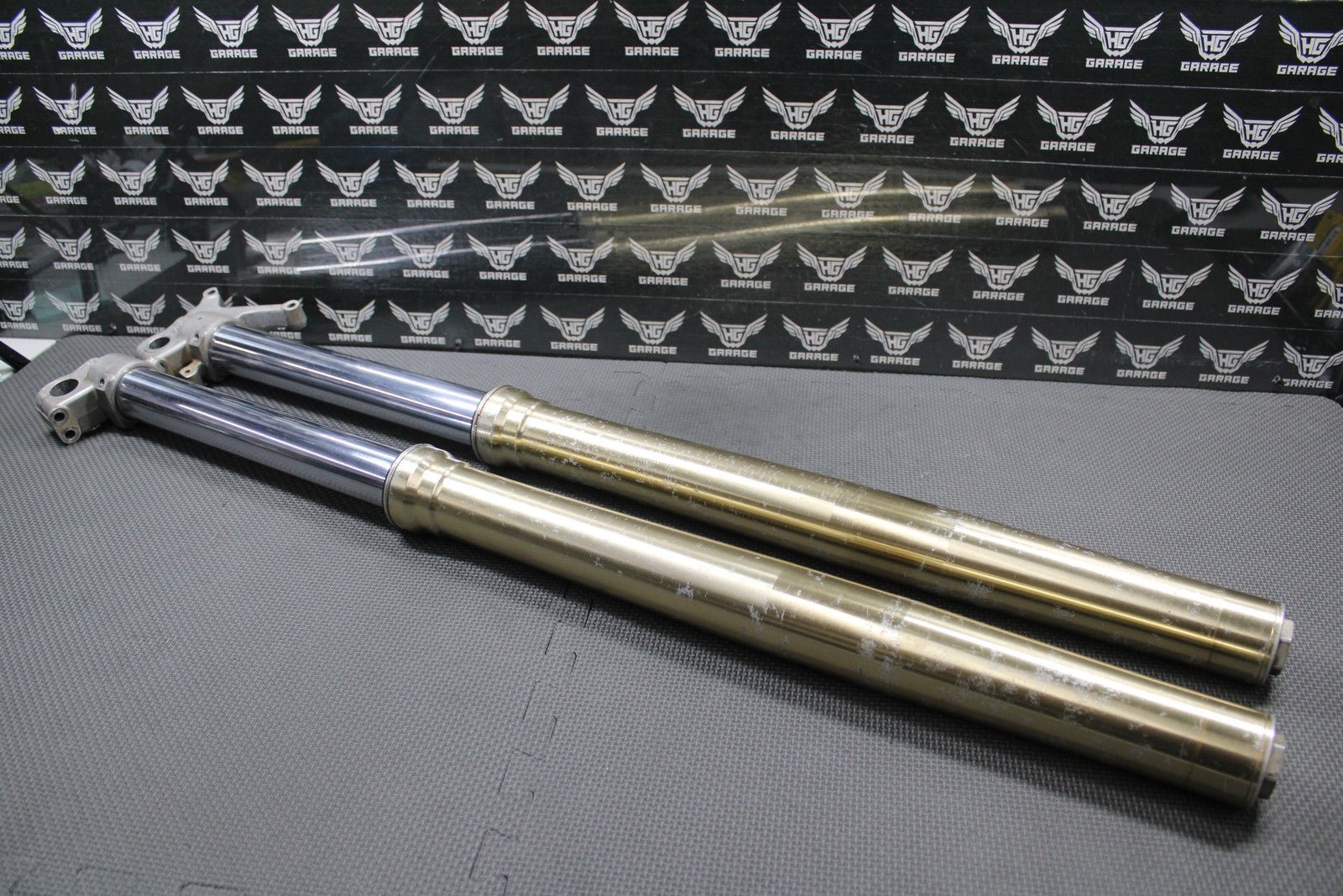 2001 HONDA CR250R OEM RIGHT LEFT FRONT SUSPENSION FORKS SHOCKS 51400 - KZ3 - J31ZA - hggarage