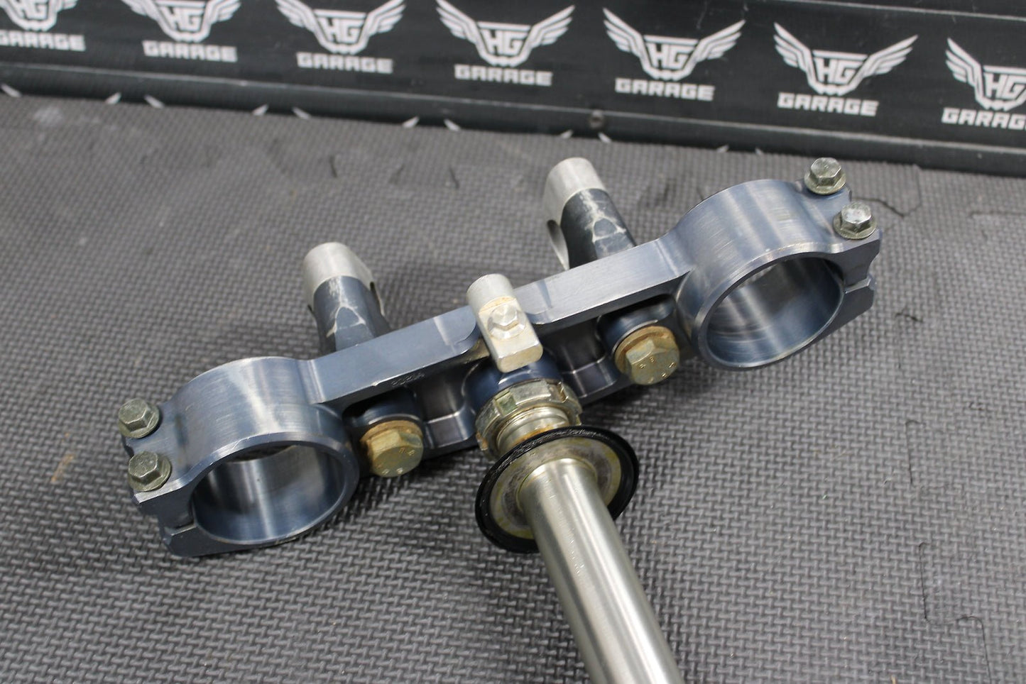 2002 YAMAHA YZ250F OEM LOWER UPPERBILLET APPLIED TRIPLE TREE STEM CLAMP - hggarage
