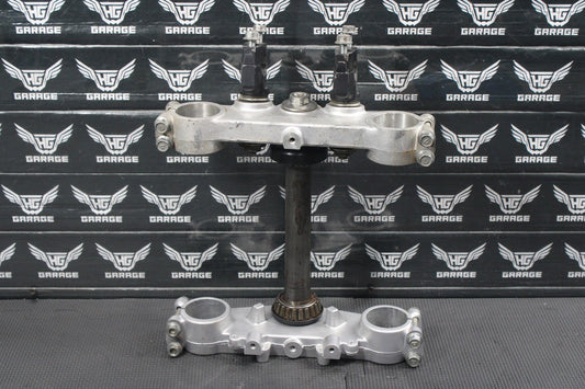1986 KAWASAKI KDX200 OEM FRONT FORKS LOWER UPPER TRIPLE TREE STEM CLAMP SET - hggarage