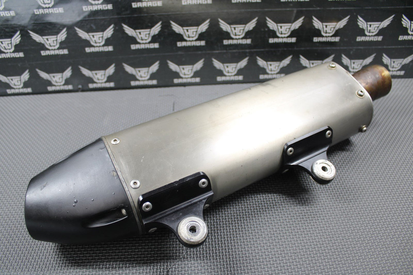 2010 KTM 08 - 10 250 XCF SXF DRD TITANIUM MUFFLER EXHAUST SILENCER SPARK ARRESTOR - hggarage