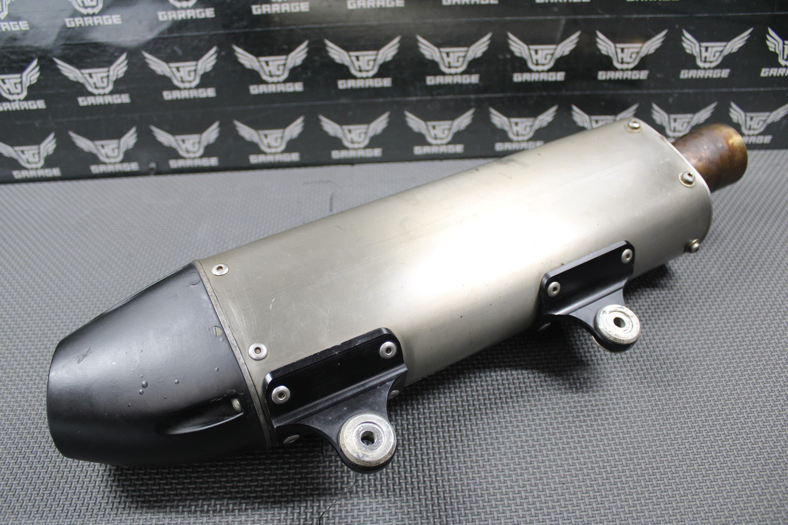 2010 KTM 08 - 10 250 XCF SXF DRD TITANIUM MUFFLER EXHAUST SILENCER SPARK ARRESTOR - hggarage