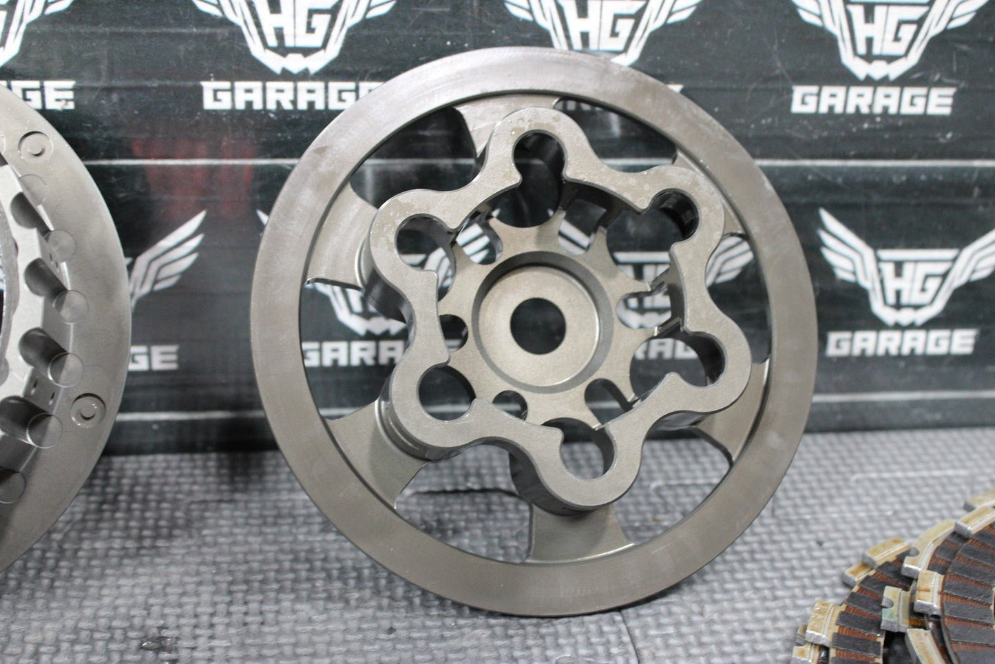 02 - 08 HONDA CRF450R REKLUSE CORE MANUAL COMPLETE CLUTCH W PLATES INNER OUTER HUB - hggarage