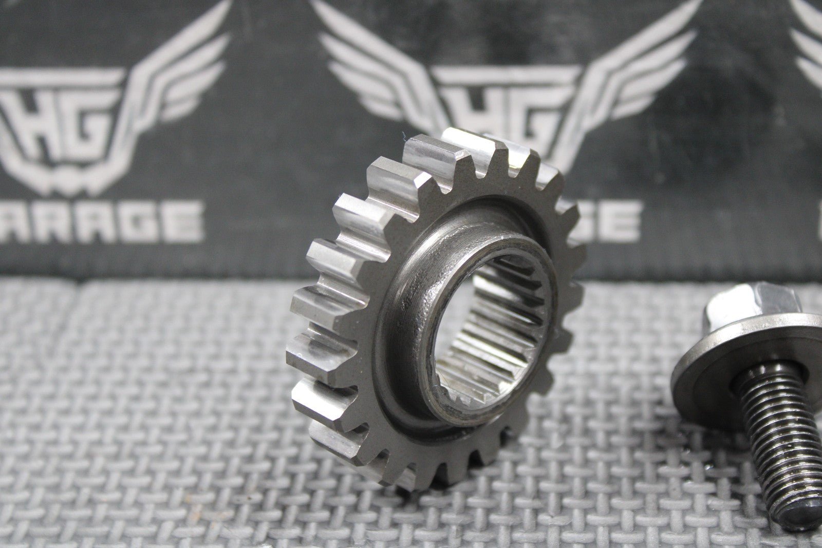 2001 HONDA 86 - 07 CR250R OEM PRIMARY DRIVE GEAR 21T & COLLAR SET 13615 - KS7 - 000 - hggarage