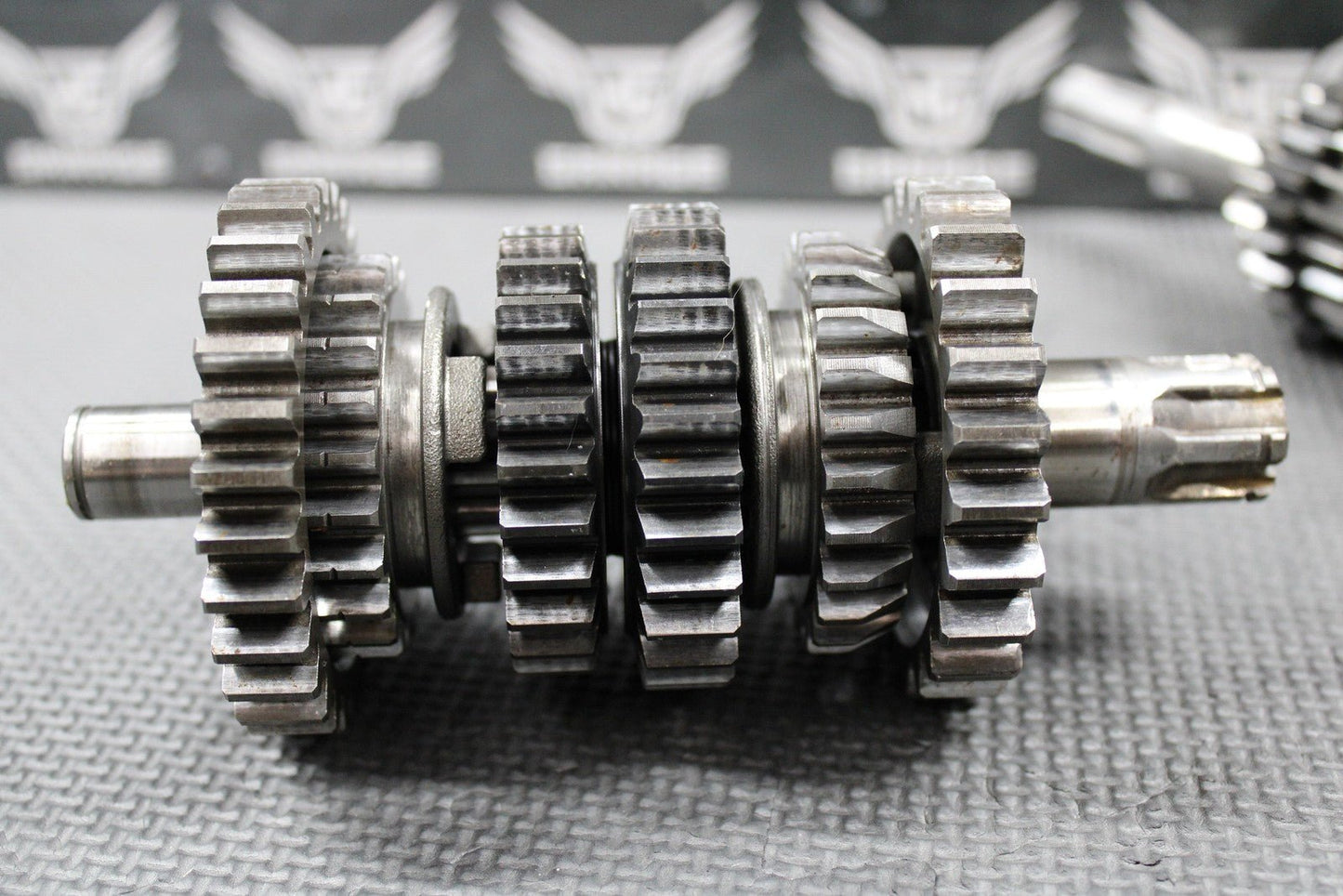 1992 89 - 93 KAWASAKI KX125 OEM TRANSMISSION TRANNY SHAFTS GEARS GEARBOX GOOD! - hggarage