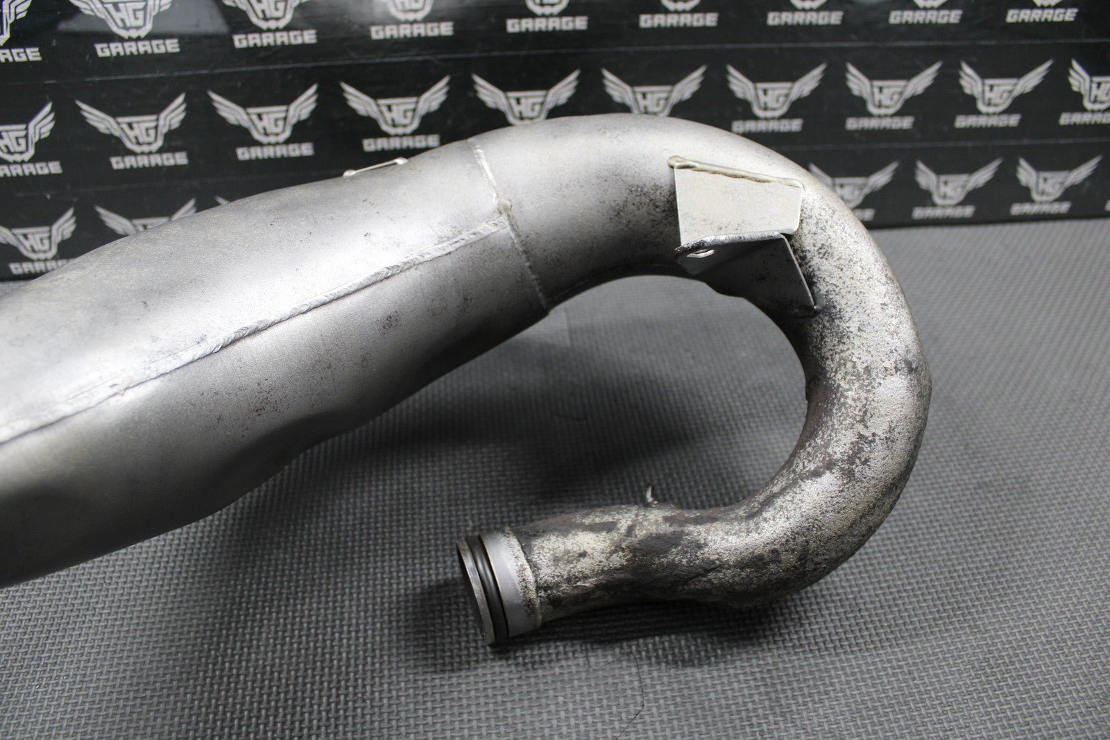 1999 SUZUKI RM125 BILLS WORKS RAW EXHAUST PIPE CHAMBER HEADER MUFFLER 14310 - 36E2 - hggarage