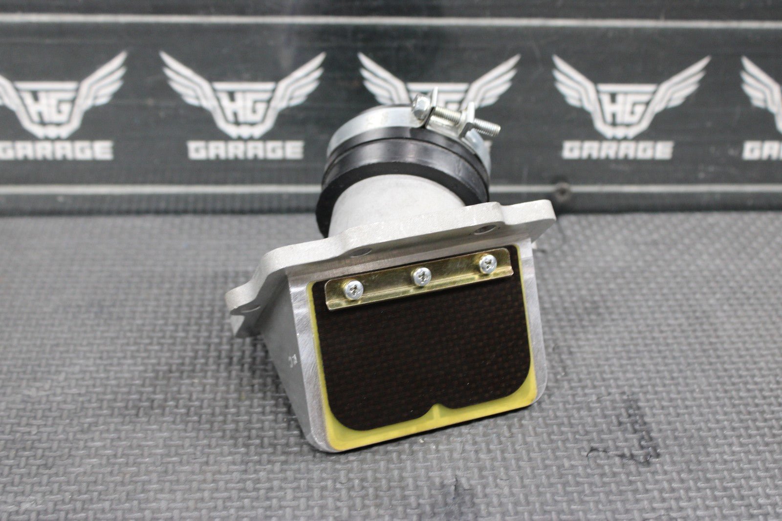 1997 KAWASAKI KX250 BOYESEN RAD VALVE INTAKE BOOT REED BLOCK ASSEMBLY GOOD! - hggarage