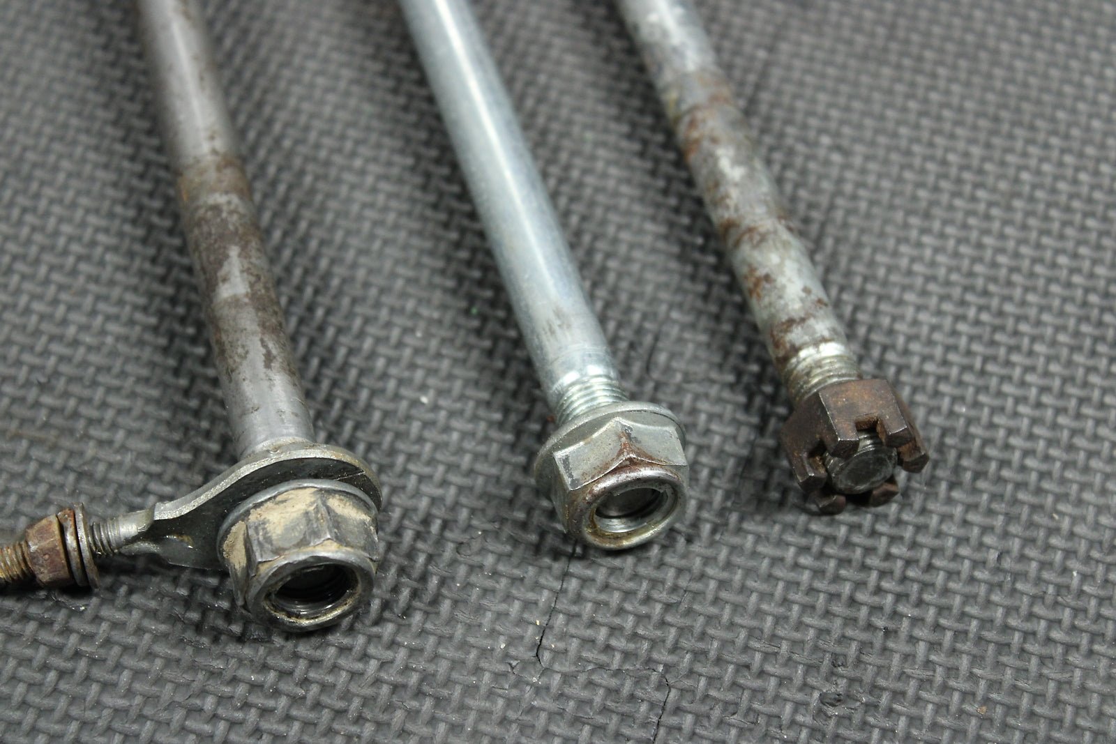 2001 Honda XR100R XR80R OEM Front Rear Axle Back Wheel Rim Swingarm Bolt - hggarage