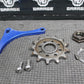 2012 2013 YAMAHA YZ250F BLUE BILLET ALUMINUM FRONT SPROCKET COVER CHAIN GUARD