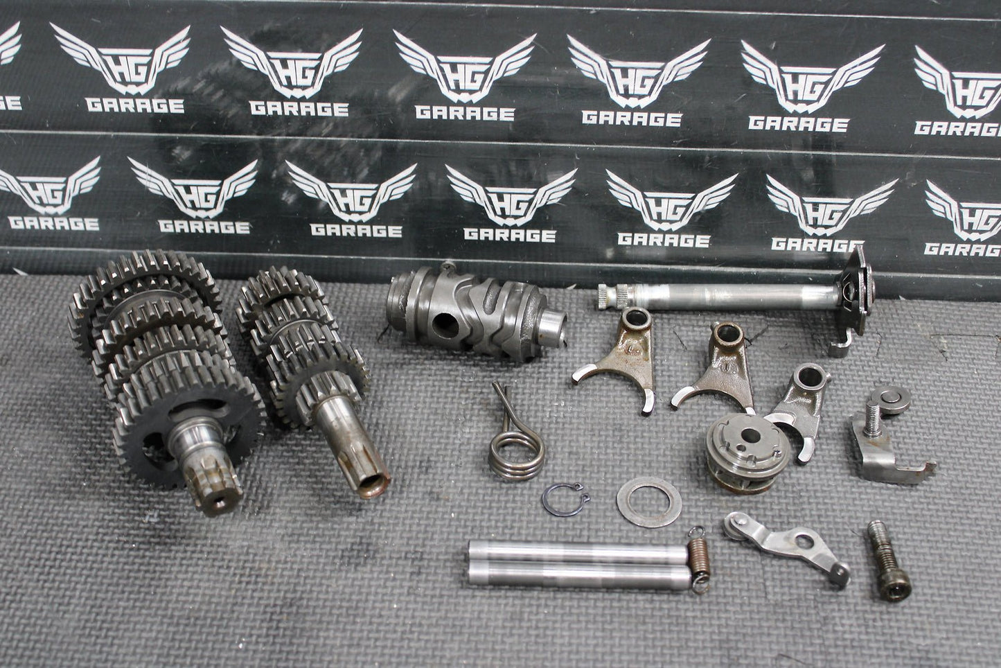 2002 KAWASAKI KX60 KX65 OEM ENGINE TRANSMISSION TRANNY ASSEMBLY GEARS - hggarage