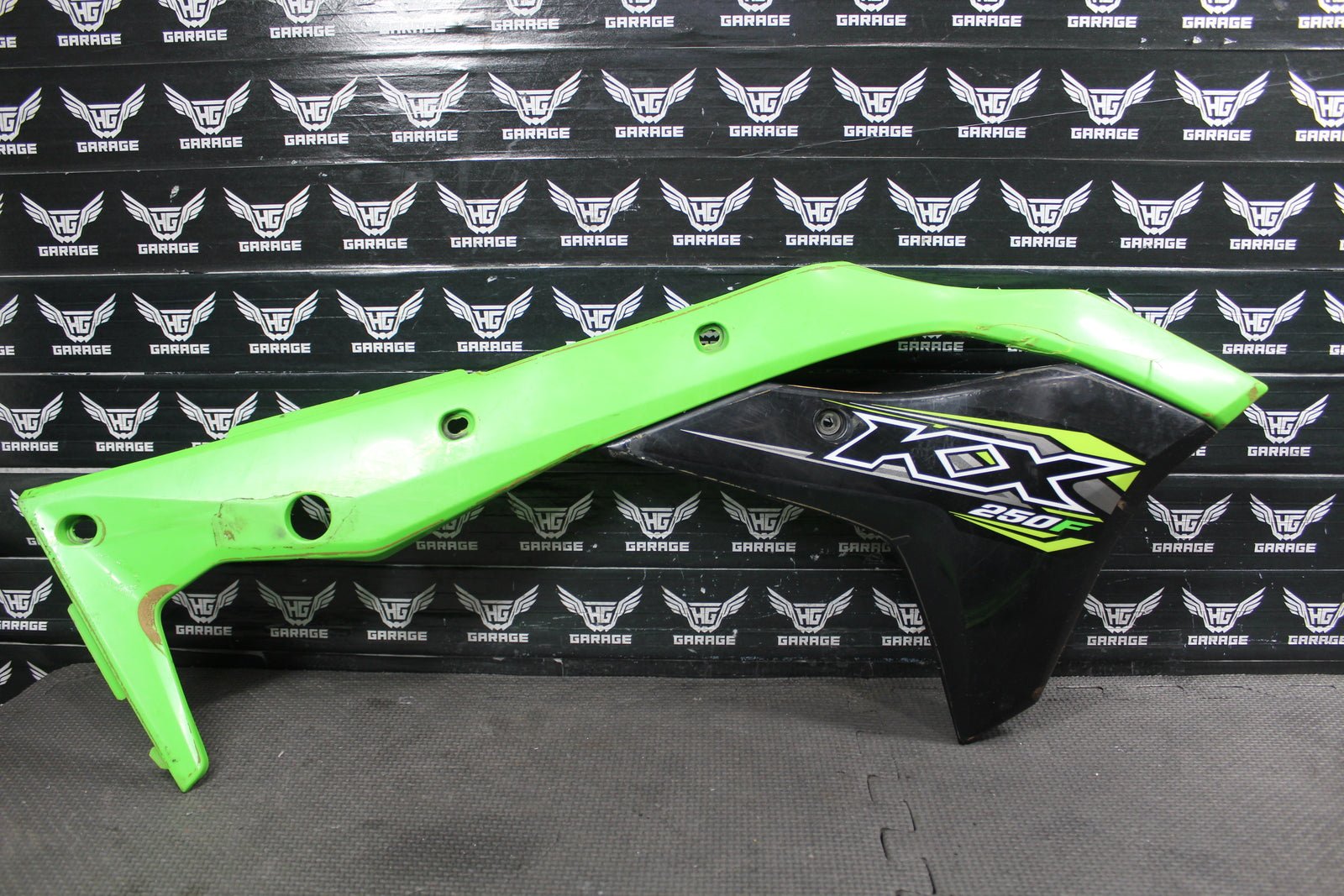 2018 KAWASAKI KX250F OEM PLASTICS BODY KIT FENDERS PANELS NUMBER PLATE SHROUDS - hggarage