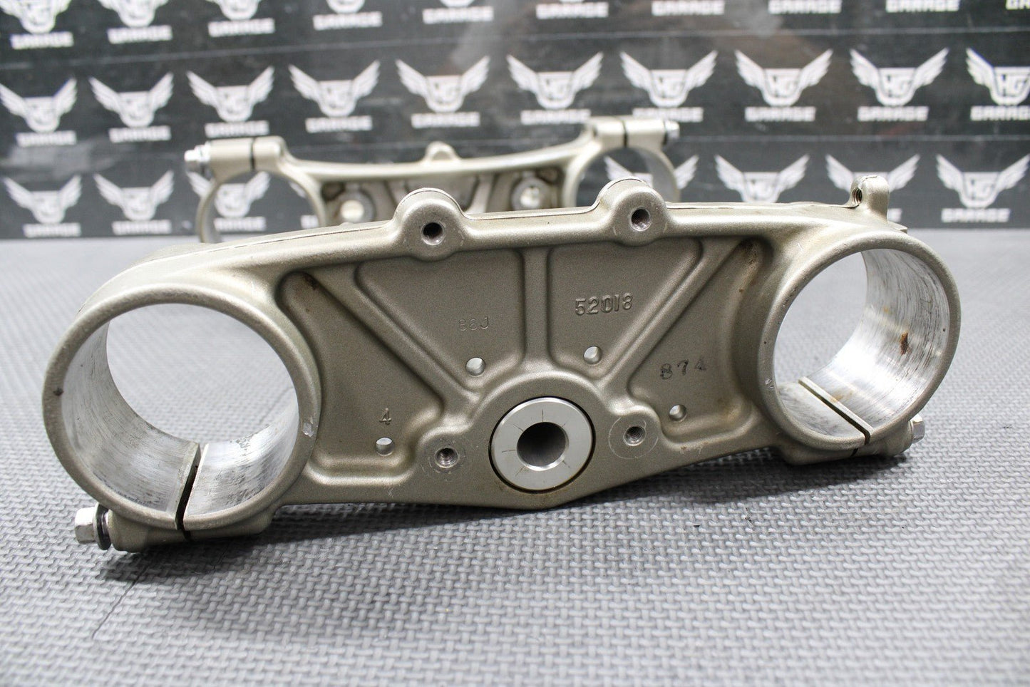 2009 YAMAHA YZ450F OEM FRONT FORKS LOWER UPPER TRIPLE TREE STEM BAR CLAMP STEM - hggarage