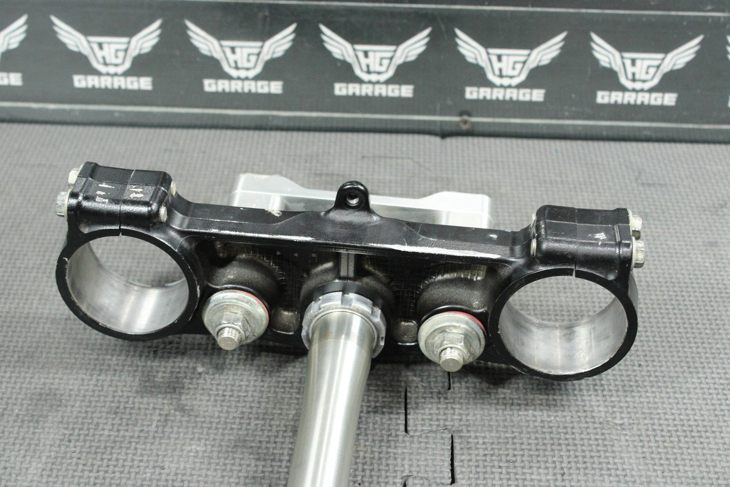 2011 KAWASAKI KX450F OEM FRONT FORKS LOWER UPPER TRIPLE TREE STEM CLAMP NICE! - hggarage