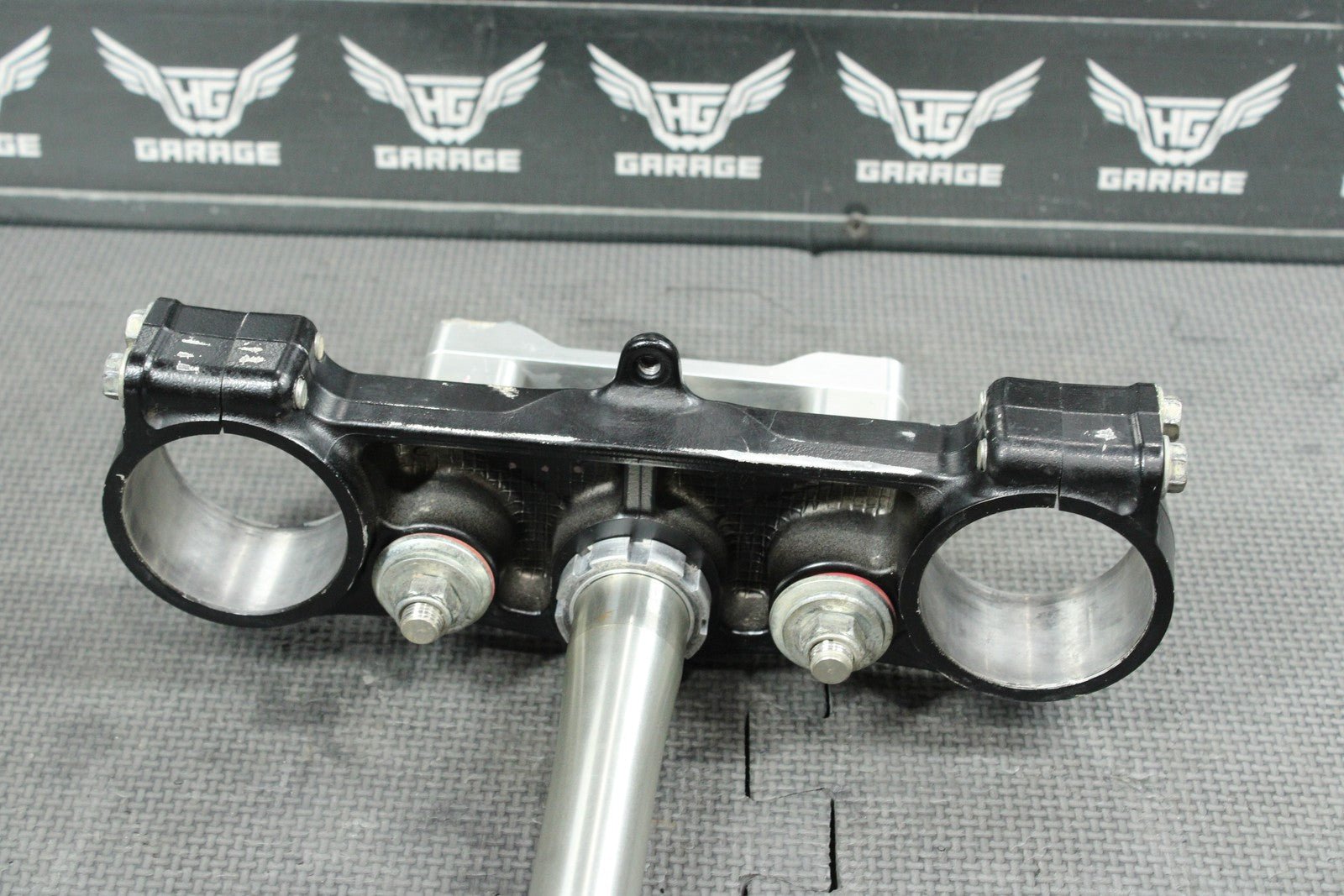 2011 KAWASAKI KX450F OEM FRONT FORKS LOWER UPPER TRIPLE TREE STEM CLAMP NICE! - hggarage