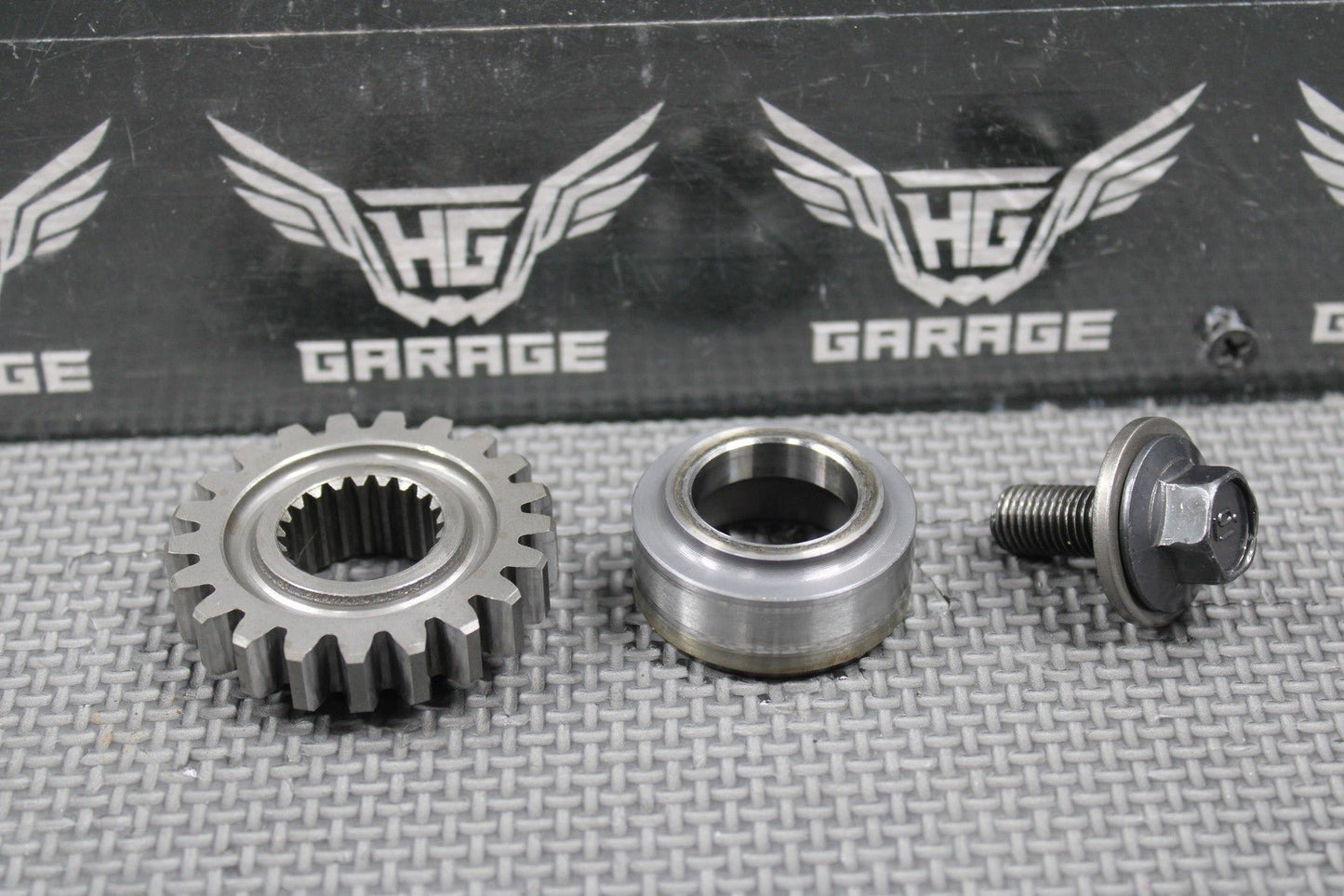 2001 HONDA 86 - 07 CR250R OEM PRIMARY DRIVE GEAR 21T & COLLAR SET 13615 - KS7 - 000 - hggarage