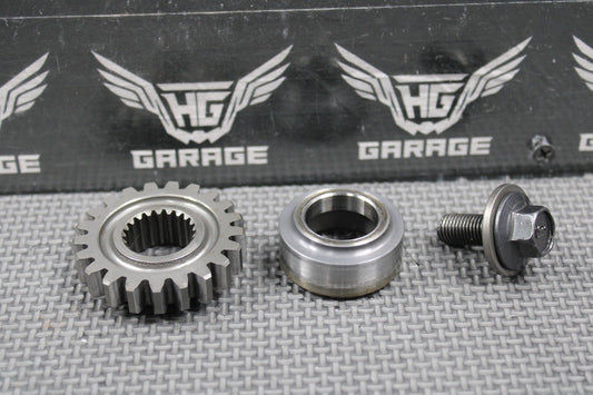 2001 HONDA 86 - 07 CR250R OEM PRIMARY DRIVE GEAR 21T & COLLAR SET 13615 - KS7 - 000 - hggarage