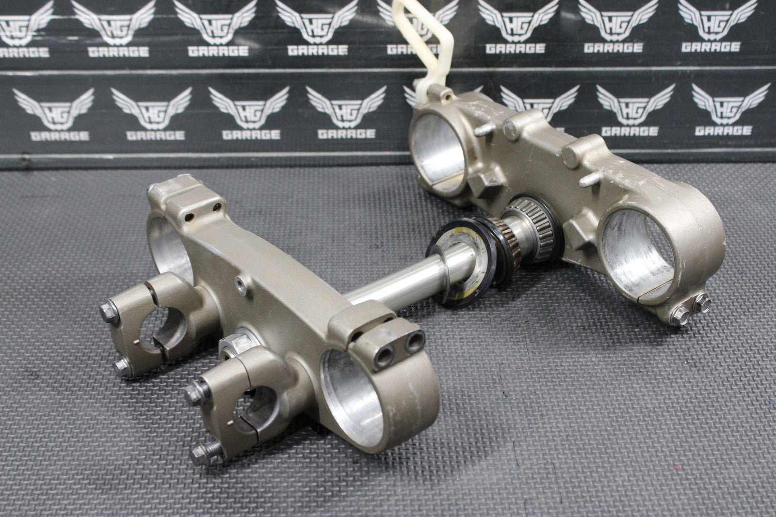 2006 YAMAHA 06 - 14 YZ450F OEM FRONT FORKS LOWER UPPER TRIPLE TREE STEM SET - hggarage