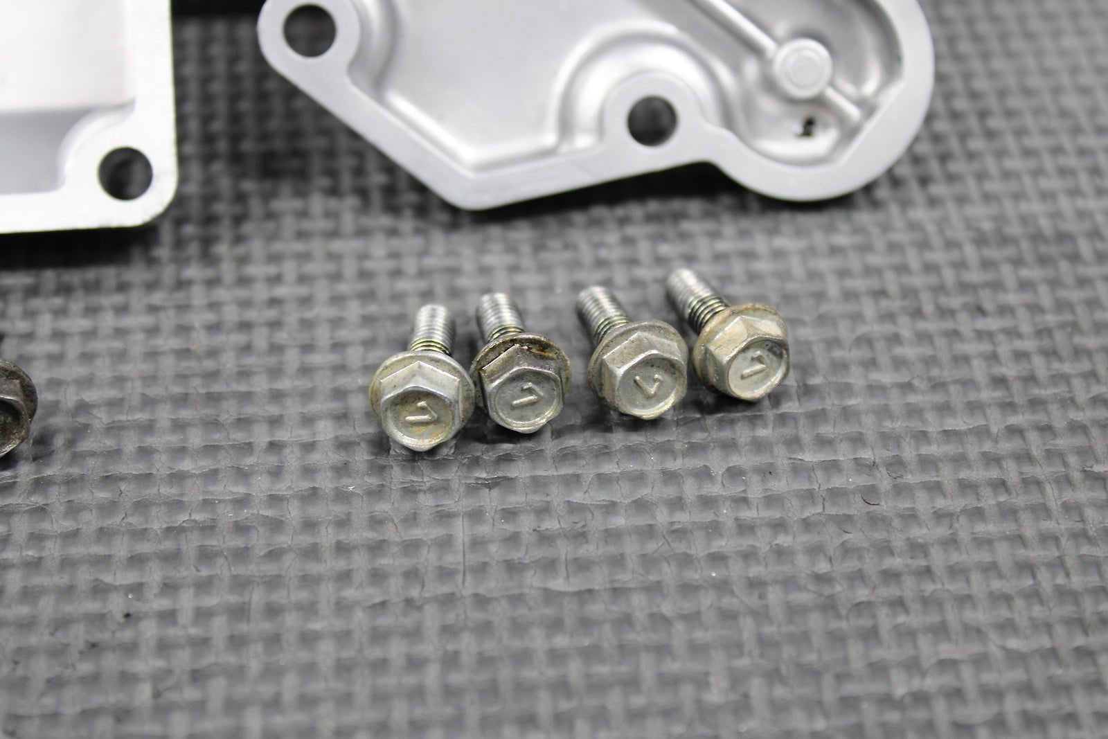 2003 93 - 04 KAWASAKI KX250 OEM EXHAUST POWER VALVE CYLINDER COVERS & BOLTS SET - hggarage