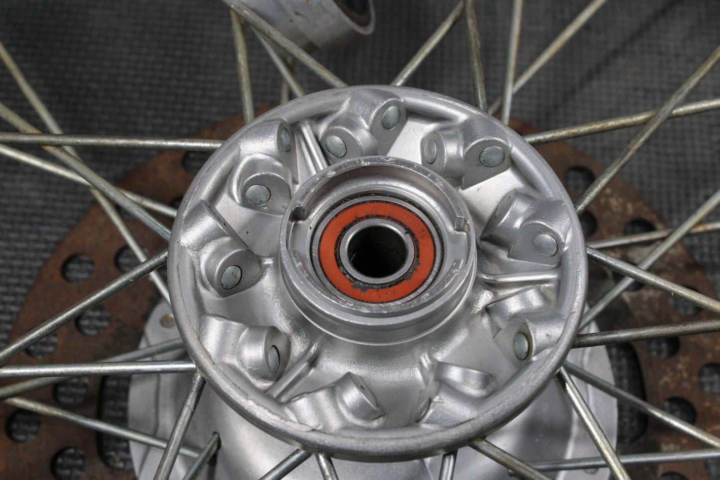 1986 KAWASAKI KDX200 OEM 21" X 1.60" FRONT WHEEL RIM HUB 41025 - 1175 41034 - 1141 - hggarage