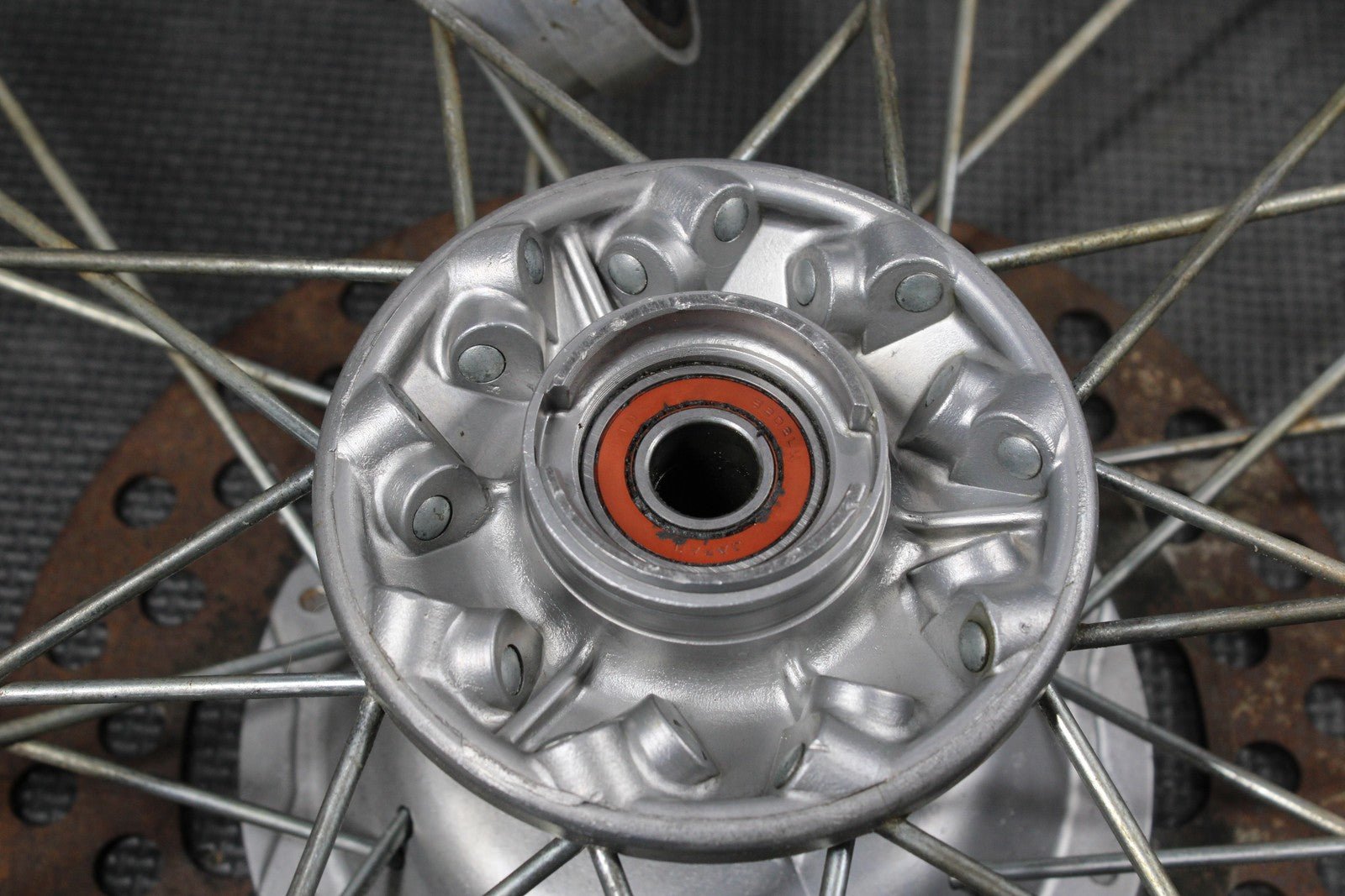 1986 KAWASAKI KDX200 OEM 21" X 1.60" FRONT WHEEL RIM HUB 41025 - 1175 41034 - 1141 - hggarage