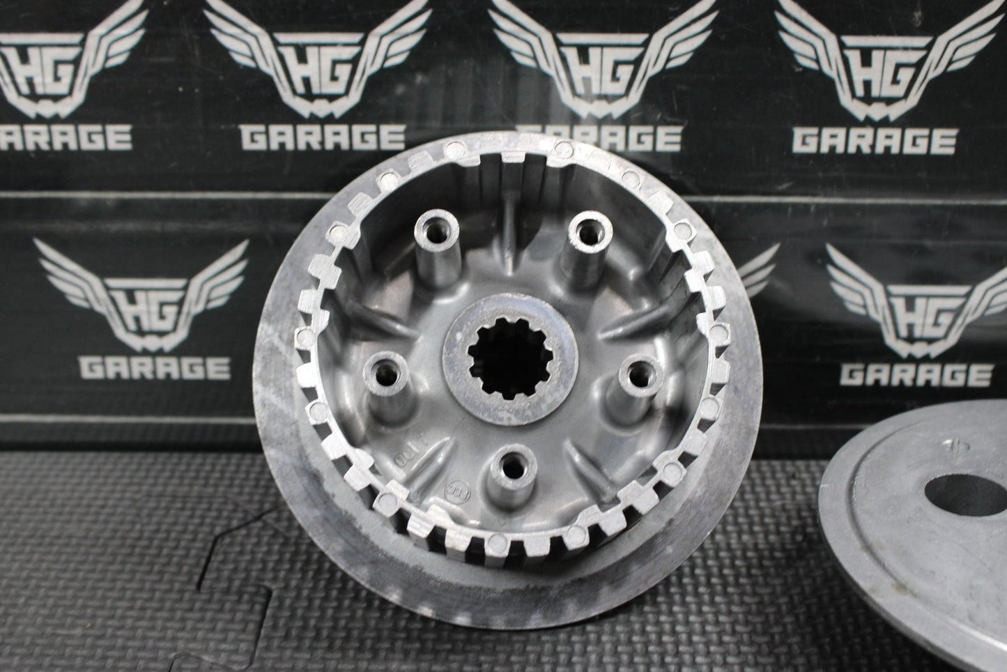 2014 KAWASAKI 10 - 14 KX250F OEM COMPLETE CLUTCH BASKET HUB PRESSURE PLATE - hggarage