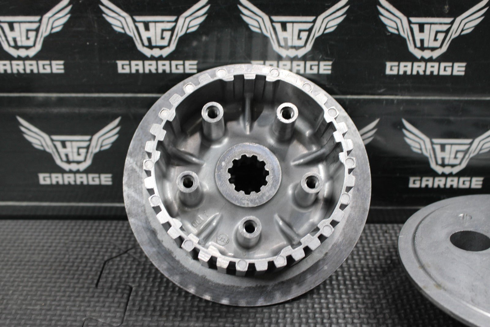2014 KAWASAKI 10 - 14 KX250F OEM COMPLETE CLUTCH BASKET HUB PRESSURE PLATE - hggarage