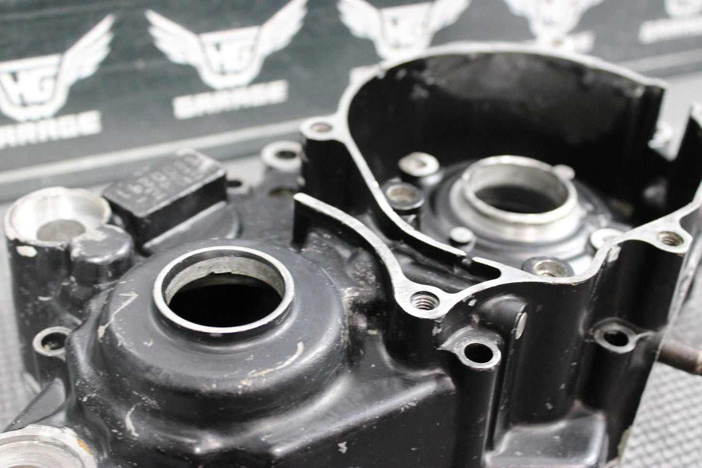1991 HONDA CR80R OEM LEFT ENGINE MOTOR CRANKCASE CRANK CASES BLOCK - hggarage