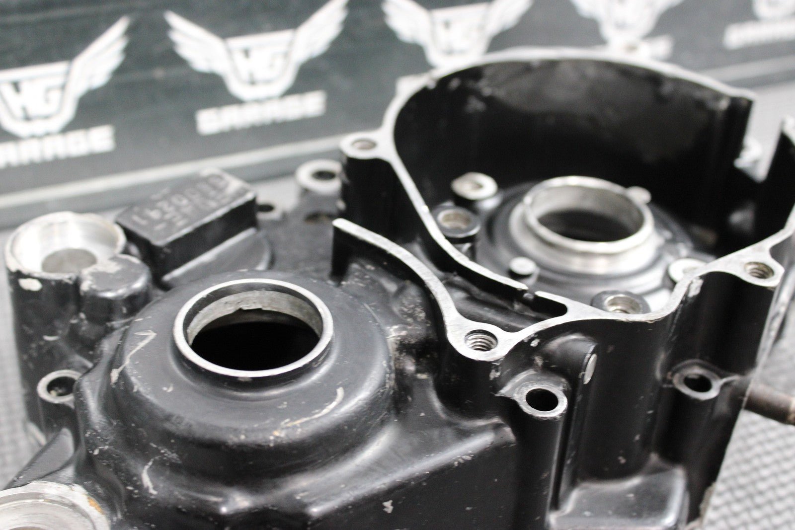 1991 HONDA CR80R OEM LEFT ENGINE MOTOR CRANKCASE CRANK CASES BLOCK - hggarage