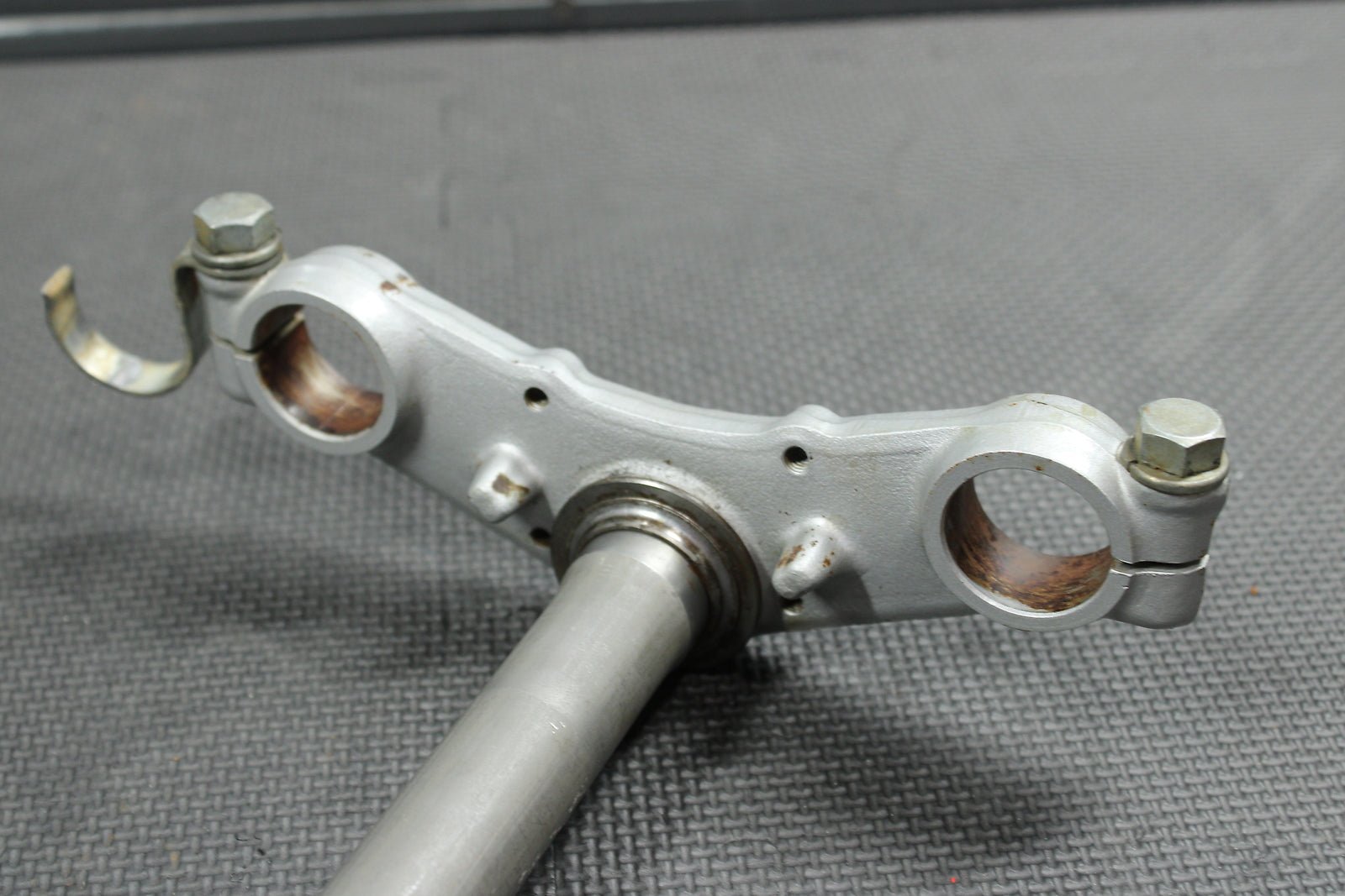 1998 KAWASAKI KX60 90 - 03 OEM FRONT FORKS LOWER UPPER TRIPLE TREE STEM CLAMP - hggarage